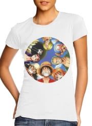 tshirt-femme-blanc One Piece Equipage