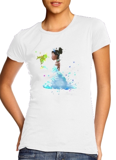 T-shirt Princess Tiana Watercolor Art