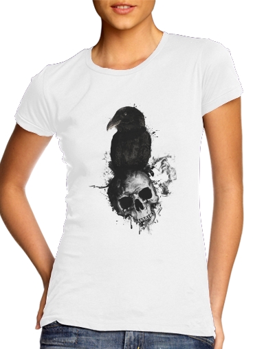 T-shirt Raven and Skull