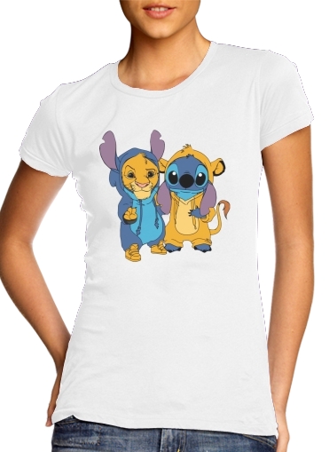 T-shirt Simba X Stitch best friends