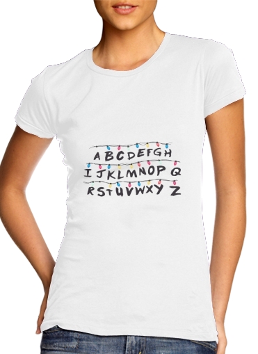 T-shirt Stranger Things Guirlande Alphabet Inspiration