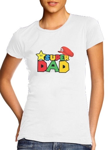 T-shirt Super Dad Mario humour