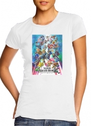 tshirt-femme-blanc Super Smash Bros Ultimate