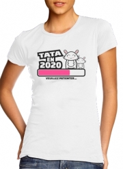 tshirt-femme-blanc Tata 2020 Cadeau Annonce naissance