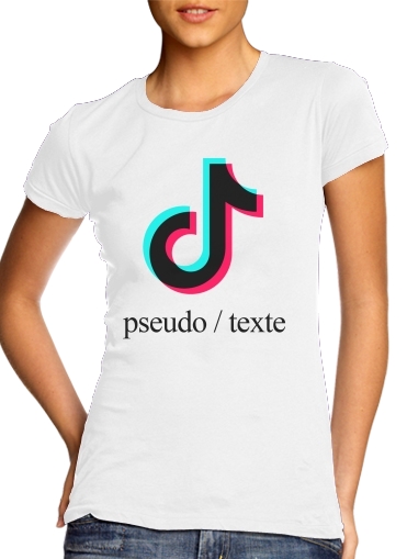 T-shirt Tiktok personnalisable avec pseudo / texte