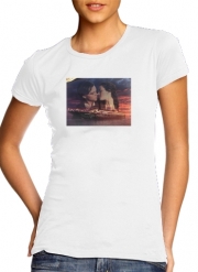 tshirt-femme-blanc Titanic Fanart Collage