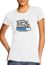 tshirt-femme-blanc Tonton en 2020 Cadeau Annonce naissance