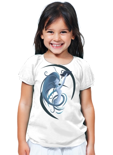 T-shirt Enfant Blanc Aquarius Girl