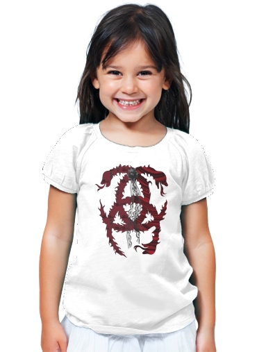 T-shirt Enfant Blanc Gothic Elegance