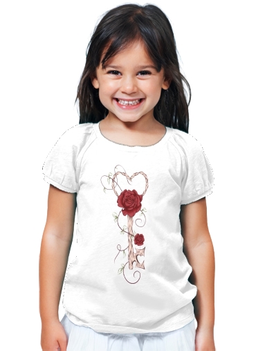 T-shirt Enfant Blanc Key Of Love
