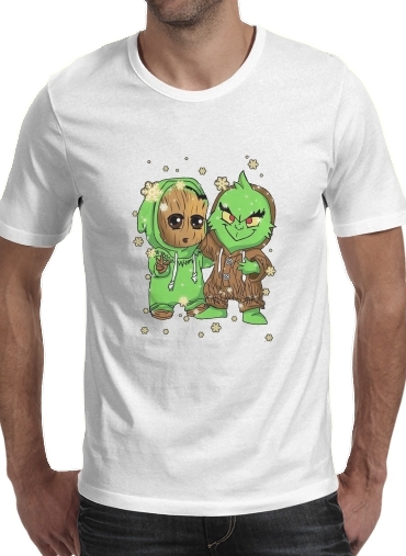 T-shirt Baby Groot and Grinch Christmas