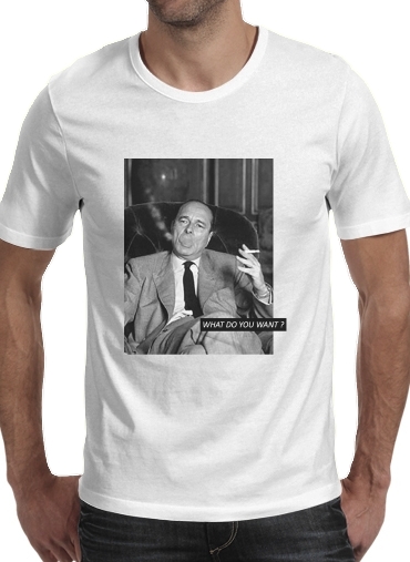 T-shirt Chirac Smoking What do you want