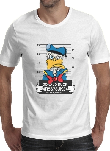 T-shirt Donald Duck Crazy Jail Prison