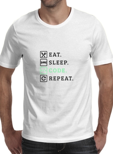 T-shirt Eat Sleep Code Repeat