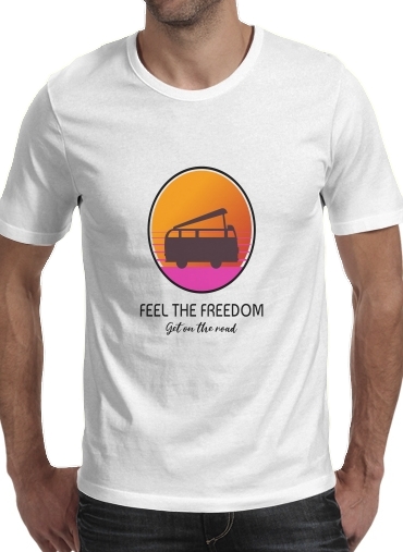 T-shirt Feel The freedom on the road