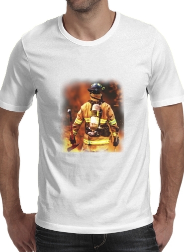 T-shirt Pompier Feu et Flamme