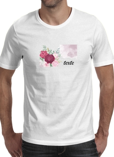 T-shirt Logo Fleuriste avec texte personnalisable