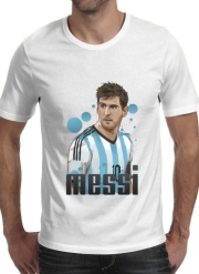 tshirt-homme-blanc-mc Lionel Messi - Argentine