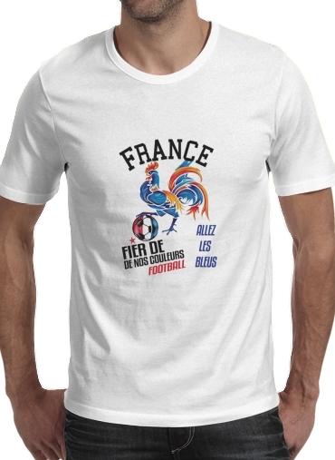 T-shirt France Football Coq Sportif Fier de nos couleurs Allez les bleus