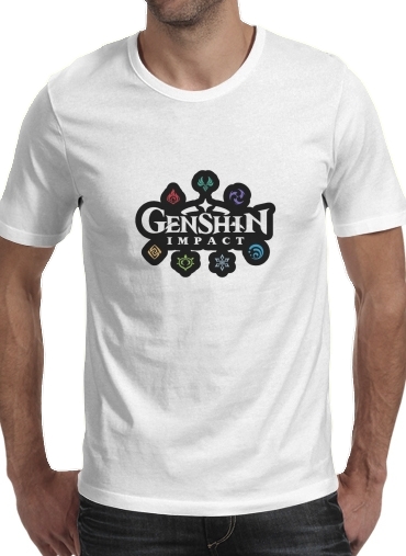 T-shirt Genshin impact elements