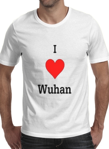 T-shirt I love Wuhan Coronavirus