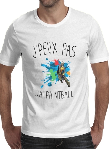 T-shirt Je peux pas j'ai Paintball