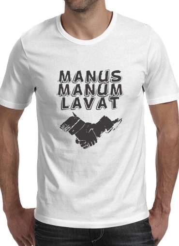 T-shirt Manus manum lavat