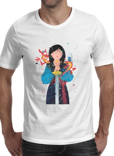 T-shirt Mulan Princess Watercolor Decor