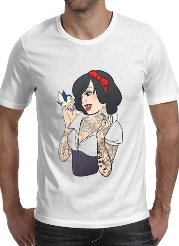 T-shirt Snow White Tattoo Bird
