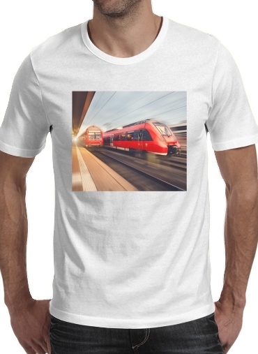T-shirt Train rouge a grande vitesse