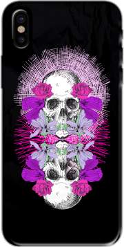 coque Iphone 6 4.7 Flowers Skull