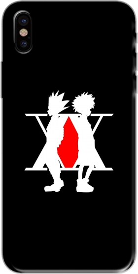 الوان الوجه Coque Hunter x Hunter Logo with Killua and Gon pour téléphone portable