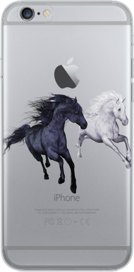 coque iphone 6 silicone cheval
