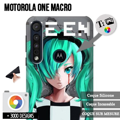 Silicone personnalisée Motorola One Macro