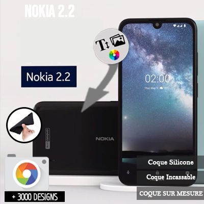 Silicone personnalisée Nokia 2.2