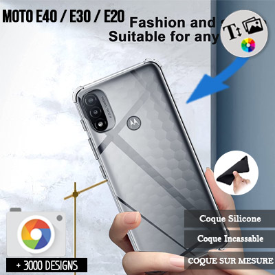 Silicone personnalisée Motorola Moto E40 / E30 / E20