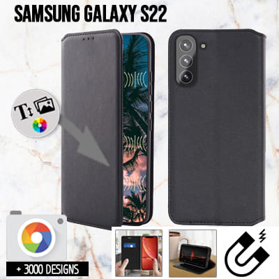 Housse portefeuille personnalisée Samsung Galaxy S22