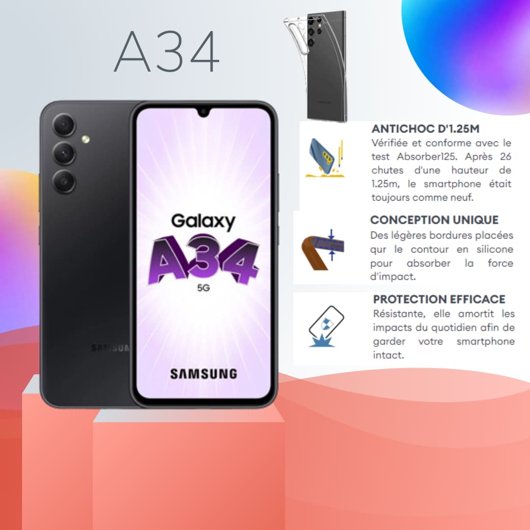 Silicone personnalisée Samsung Galaxy A34