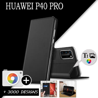 Housse portefeuille personnalisée Huawei P40 PRO