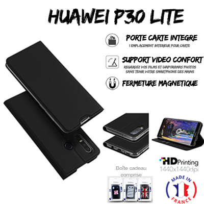 Housse portefeuille personnalisée Huawei P30 Lite / Nova 4 / Honor 20s