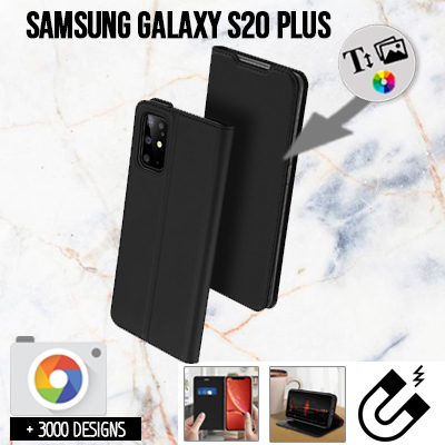 Housse portefeuille personnalisée Samsung galaxy S20 Plus