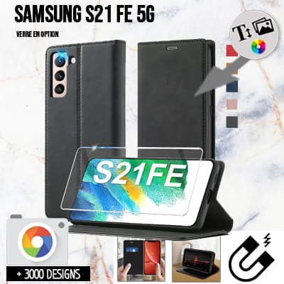 Housse portefeuille personnalisée SAMSUNG Galaxy S21 FE 5G
