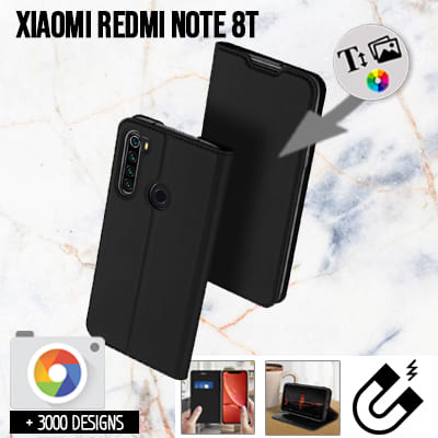 Housse portefeuille personnalisée Xiaomi Redmi Note 8T
