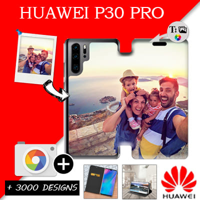 Housse portefeuille personnalisée Huawei P30 Pro