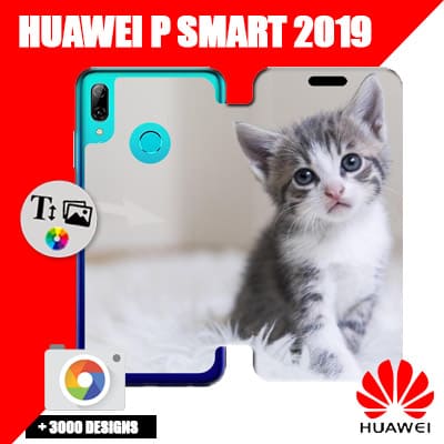 Housse portefeuille personnalisée Huawei P Smart 2019 / Honor 10 lite