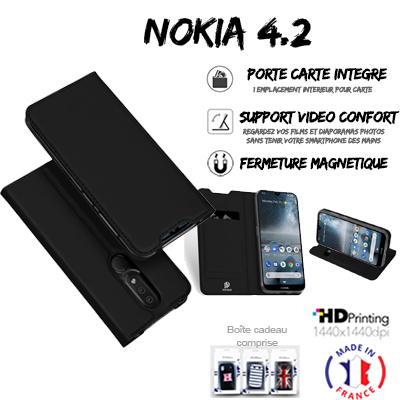 Housse portefeuille personnalisée Nokia 4.2