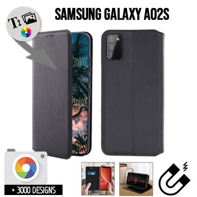 Housse portefeuille personnalisée Samsung Galaxy A02s