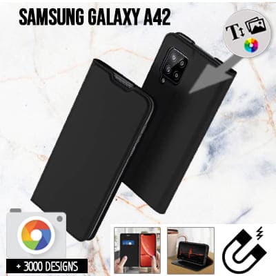 Housse portefeuille personnalisée Samsung Galaxy A42 5g