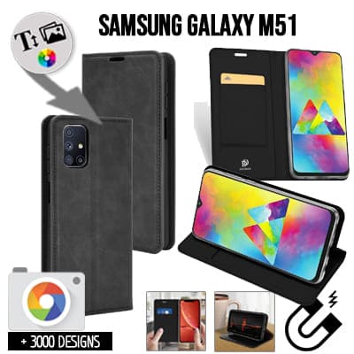 Housse portefeuille personnalisée Samsung Galaxy M51