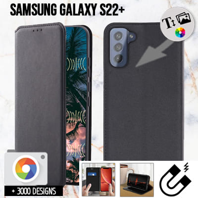 Housse portefeuille personnalisée Samsung Galaxy S22 Plus